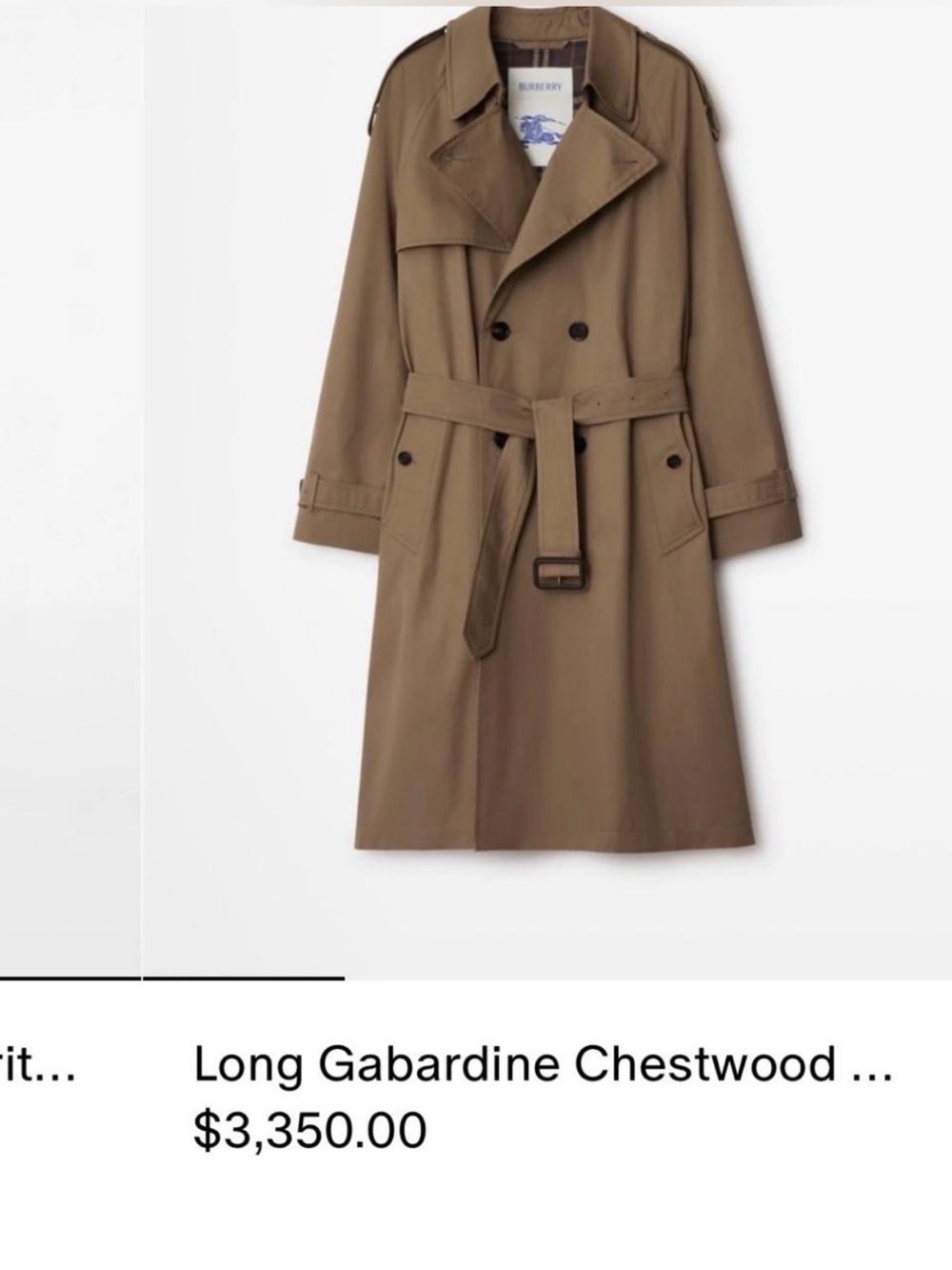 Burberry Beige Trench Coat with Classic Nova Check Lining - Picture 2 of 7